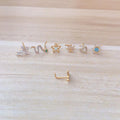 Gaby New Full Stainless Steel Nose Rings Cross Heart Snake Nose Studs Nose Piercing Wholesale Body Jewelry
