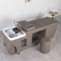 Winplus Luxury Japanese Pu Leather Water Circulation Head Spa Beauty Barber Hair Salon Washing Chair Thai Massage Shampoo Bed