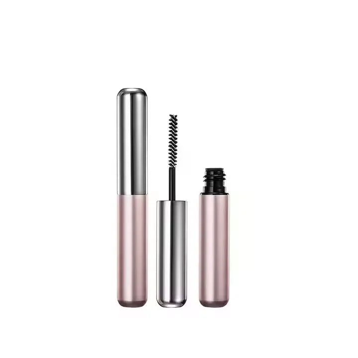 HUIHO Luxury 4ML Round Aluminum & Plastic Empty Mascara Tube HM1241 with Plated Custom Fibre Eyeliner Packaging for Cosmetics