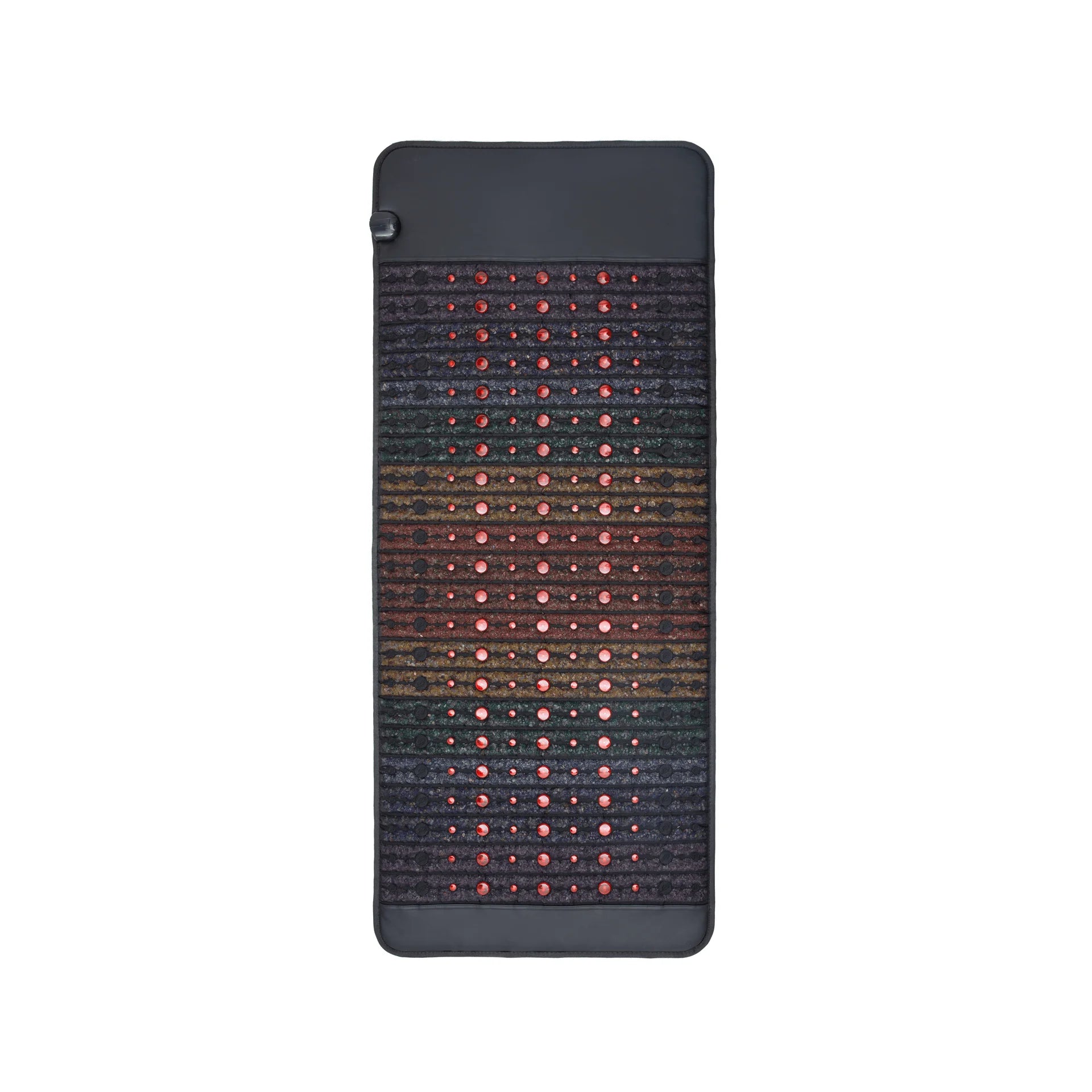 Luxuryade A063 Bio Infrared Heated Amethyst Crystal Mat Rainbow 8 Gem Stones PEMF Photon Red Light Therapy Mattress