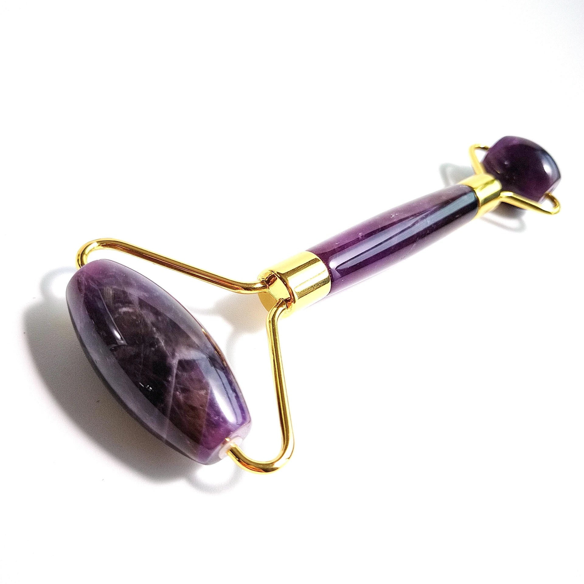 Hongzhuo Wholesale Price Face Lifting Crystal Stone Gemstone Natural Stone Amethyst Roller
