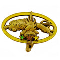 Custom Cameroon MAINTIEN DE L'ORDRE Lion & Sword Badge 3D Hollow-Out Gold-Plated Badge Pin Enamel Pin