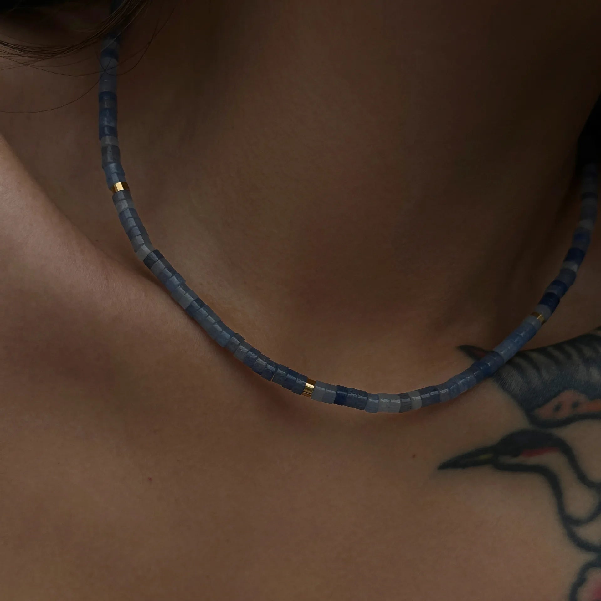 Wholesale of Natural Stone Choker Necklacestainless Steel Pvd 18k Gold Clasp Jade Stone Morandy Colored Beaded Luxury Necklace.
