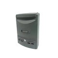 Outdoor Wall-mounted Modern Mailbox with Electronic Lock Black 50L Capacity for Apartments Post Office Christmas Cluster Key