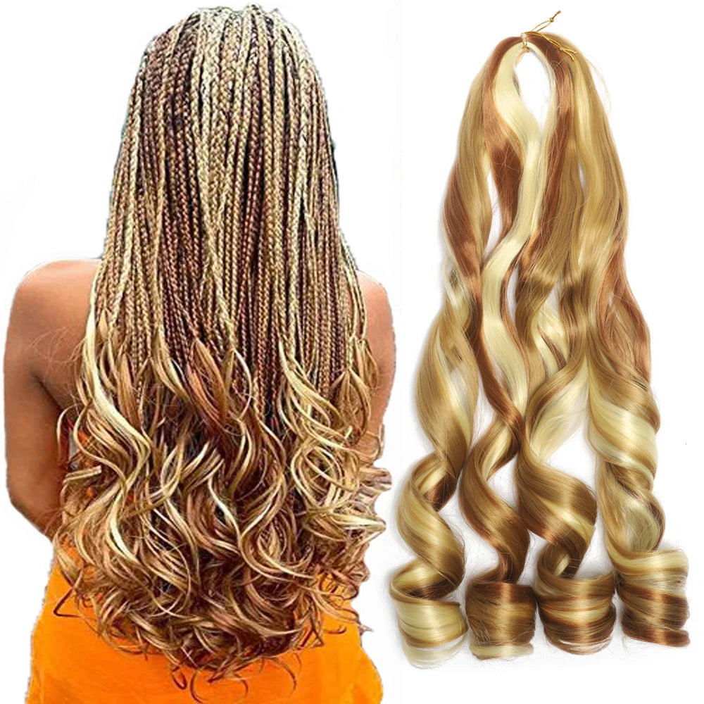 Spiral Curl Hair Extensions Spiral Curl Loose Wave Crochet Hair Extensions French Curl Loose Wave Spiral Curl