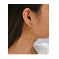 2022 Creative 8 Shaped Earrings Korean Stainless Steel Earrings Engagement 18k Gold Plated Earrings for Women