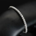 925 Sterling Silver Tennis Bracelet 3mm Diamond Adjustable Bracelet Tennis Bracelet
