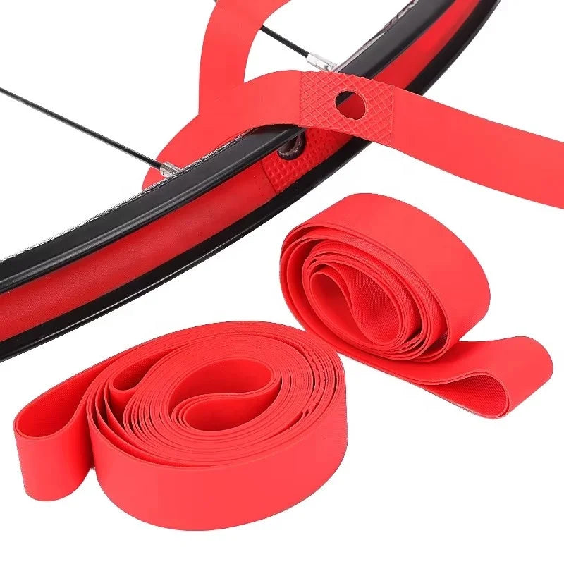 IRONDONKEY Anti-Puncture Bicycle Tire Inner Lining 26 27.5 29 Inch 700C PU Rim Tape Nylon/PVC Bike Tire Belt BMX Wired Bead