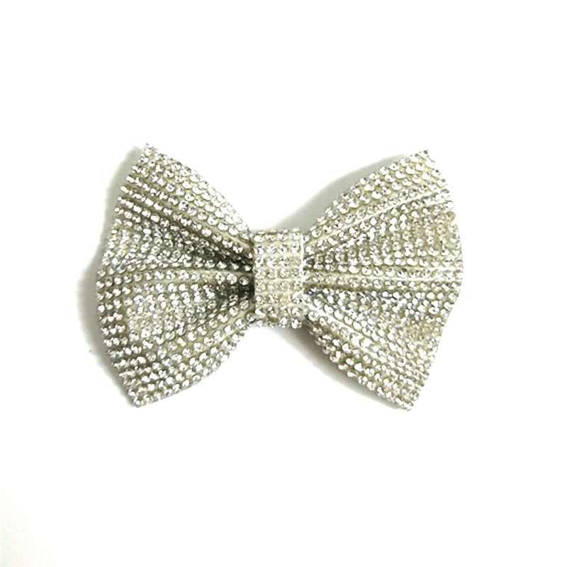 Girls' Shoe Surface Flower Diamond Hot Diamond Shiny Bow Shoelace Wholesale Diamond Hair Accessories Hairpin Plastic Handicrafts