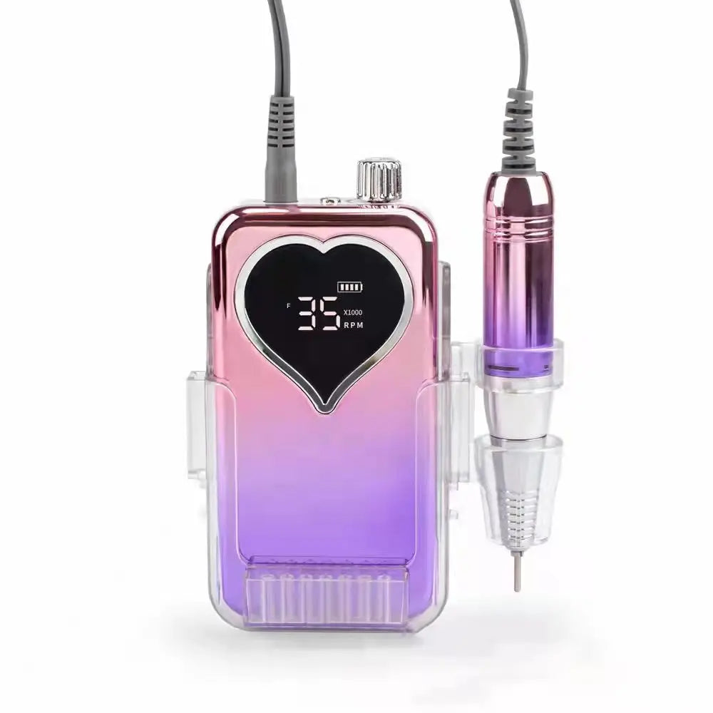 Professional Electric Nail Drill Machine Manicure Pedicure Polisher Plastic Electric Manicure Pedicure Electronic Polisher