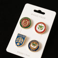 Wholesale Company Logo Custom Vintage Design Zinc Alloy 2D 3D Gold Silver Embossed Logo Badges  Soft Hard Lapel Pins