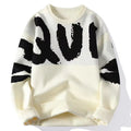 OEM Men's Winter Pullover Jumper with O-Neck Jacquard Knitted Top Anti-Wrinkle Custom LOGO Knitwear with Comfort