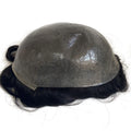 Wholesale Elegant Hair Purely Color PU Thin Skin Handmade Men Human Hair Toupee Protesis Capilares Hombres