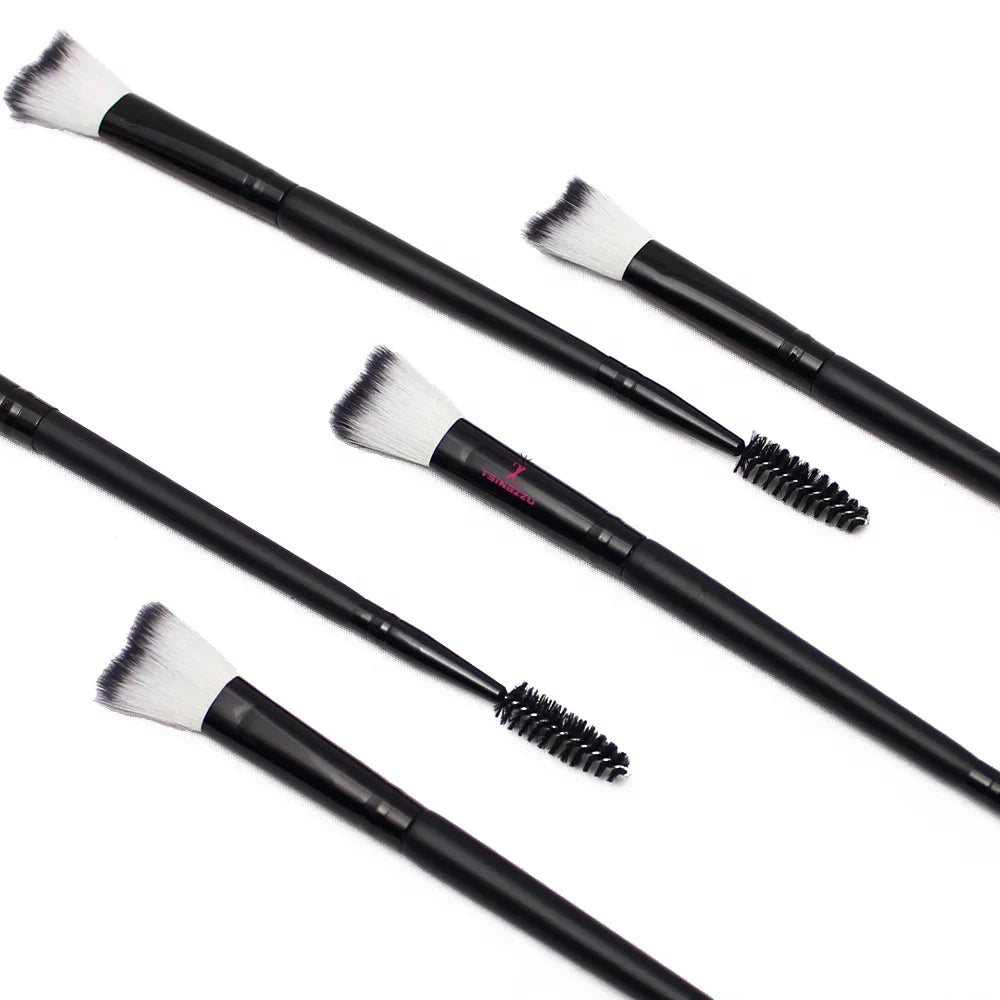Manufacturers Sell Well Eyeshadow Cleansing Remover Lash Extension Cleanser Cleaning Makeup Brushes Curved Fluffy Eyelash Brush