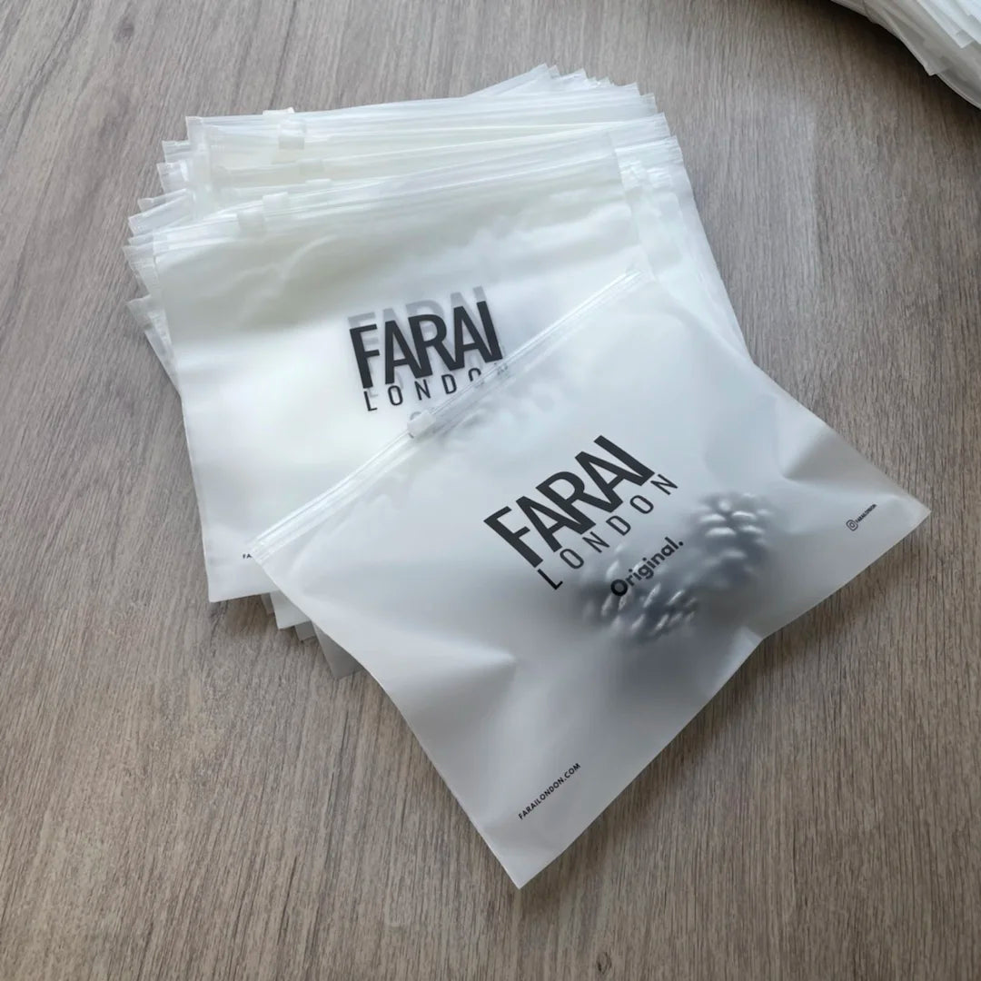 Reusable Custom Print Cosmetic Tools Packaging Frosted Poly Clothing Zipper Bags matte Plastic Zipper Bag