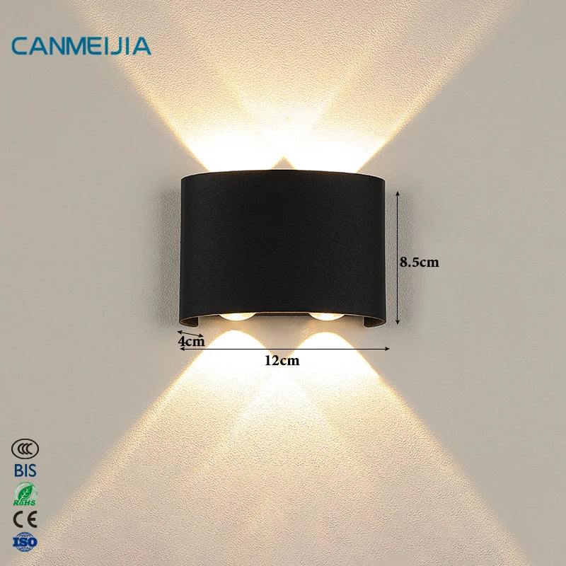 IP65 Surface Mounted Outside Waterproof Wall Mounted Light Outdoor Modern External Sconce Lights Led WallWall Light Outdoor