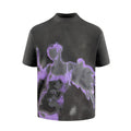 OEM Custom High Street Graphic Printing Men's T Shirt Casual Crew Neck Collar Distressed Men's T Shirt