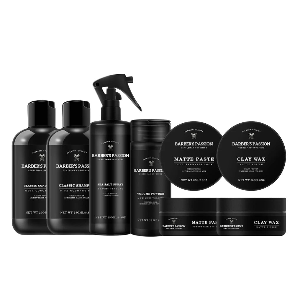 Barberpassion Private Label Mens Matte Paste Texture Strong Hold Pomade No Leave Residue and Non Greasy