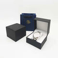 Custom Logo Gift Display OEM Packaging Storage Luxury Black Rigid Cardboard Paper Watch Box Cases