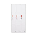 Steel 3 Door Cheap Modern Iron Locker Metal Closet Cabinet Steel Cupboard School Gym Changing Room Locker