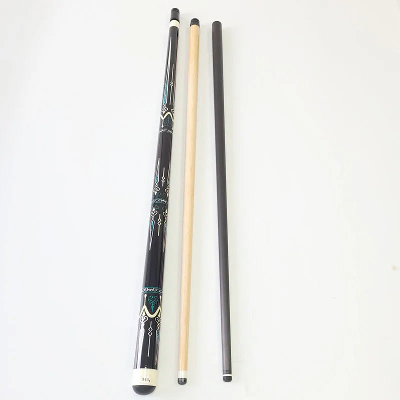 Xmlivet Decal Maple Wood Carom Cues 142cm Length Radial Pin Billiards Carom Cues Tip Size in 12mm With Carbon Shaft Wholesale