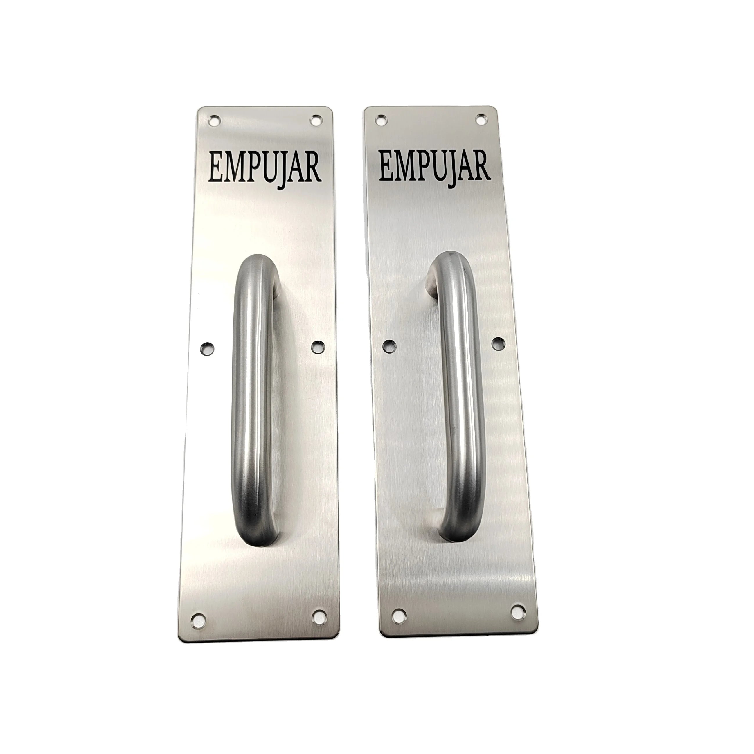 Stainless Steel Door Handle Pull and Push Plate SS304 Modern Entrance Push and Pull Plate Door Handle Emergency Exit Door Handle