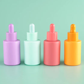 Custom 30ml-50ml Frosted Glass Dropper Bottle with Screen Printing for Essential Oils Face & Skin Care Cosmetics & Serum