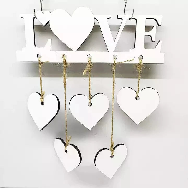Home Decoration Sublimation MDF Wall Plaque Blanks for Valentine's Day