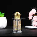 Hot Selling Octagonal Shape Arabian Attar Oud Essential Oil Glass Bottle With Super Quality Metal Lids and Base
