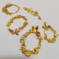 New Charm Flower Branch Bird UV Glue Metal Border Retro Flower Rattan Frame Bezel Accessories
