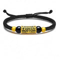 China 18K 25K Shop Elbow Gluttonous Totem Bracelet Gold Retro National Trend Couple Red Rope Woven Hand Strap