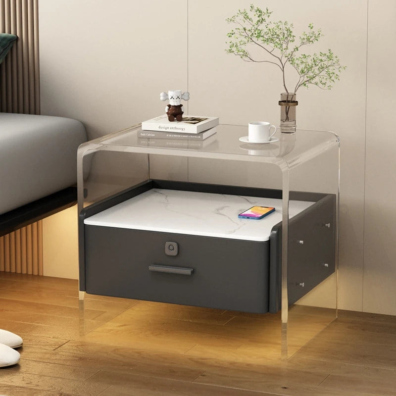 Smart Bedside Table Bedroom Best Nightstand Smart Locker Smart Bedside Table With Wireless Charging