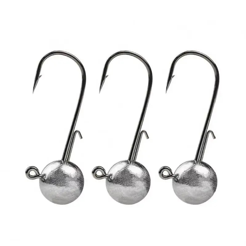 10pcs/bag Unpainted Lead Jig Head Wholesale Jigging Fishing Hook with Various Weight MegaBDM
