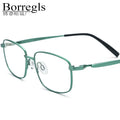 Borregls Pure Titanium Glasses Frame Men New Brand Designer Lightweight Square Eyeglasses High Quality Optical Eyewear 185755