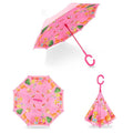 China Umbrella Manufacturer 19 Inch Kids Reverse Straight Umbrella c Handle Inside Out Umbrella for Kids