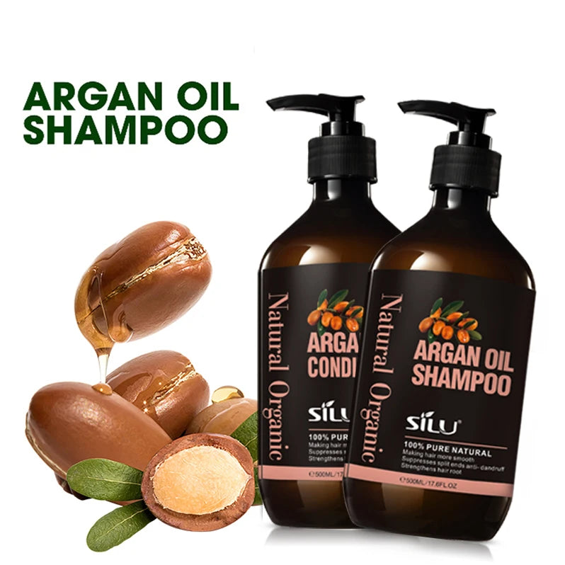 Argan Oil Fruit Biotin and Collagen All Natural Shampoo Conditioner Private Label