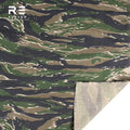 NYCO 5050 Vietnam tiger Stripe Camouflage Printed Nylon Cotton Ripstop Fabric Durable for Tactical Uniform WR and Near Infrared