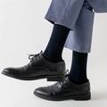 2023 New Plain Black Classic Business Socks 100% Organic Cotton Socks for Men