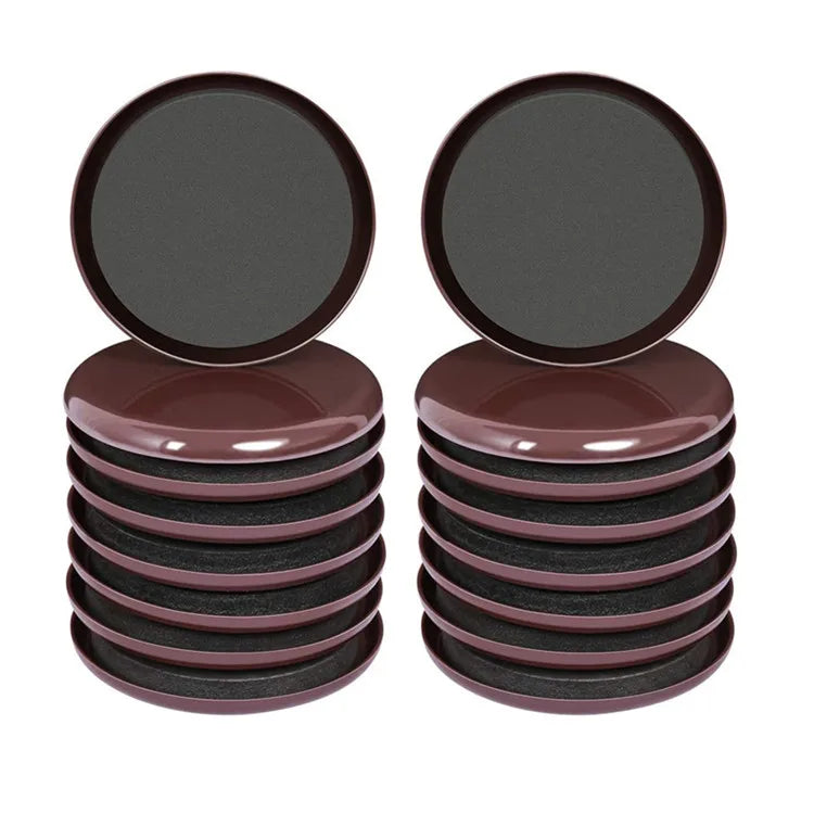 Round Furniture Glides 3.5 Inch Furniture Sliders Reusable Carpet Sliders Furniture Moving Sliders Pads