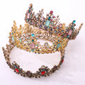 Full Round Design Bridal Crown Pageant Crowns and Tiaras Hair Accessories Women