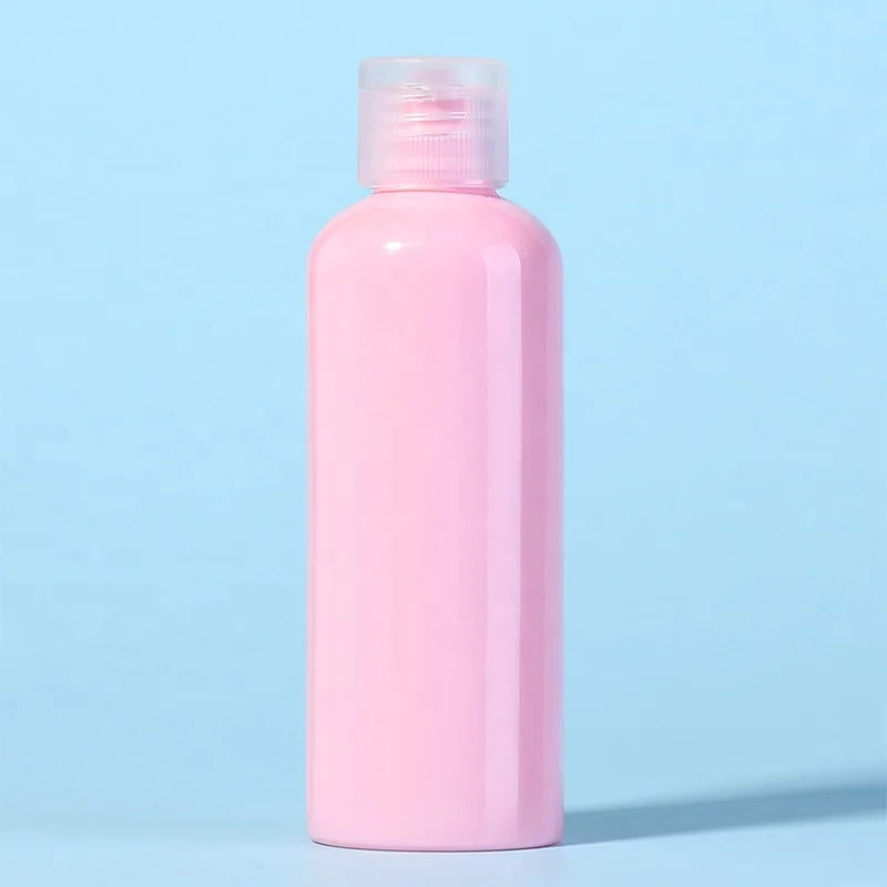 Factory Good Price Colorful PET Mini Travel Set Cosmetic Lotion Macaron pink 2024 New Arrival Empty 100ml Plastic Bottle