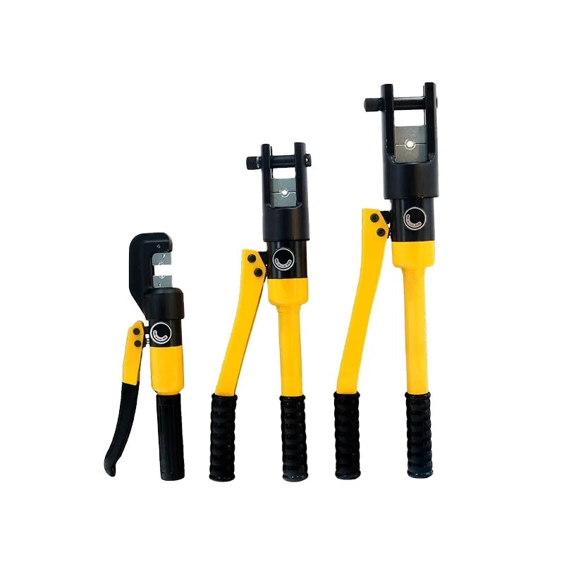 NOOVIEE Industrial Electrician Cable Terminal Pliers Soft Grip Plastic Handles Manual Hydraulic Crimping Tool for Copper Wire