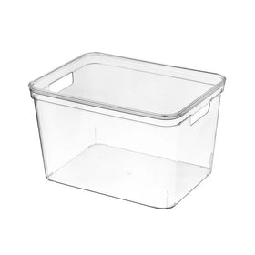 Hot Sale in Transparent Storage Box with Handle Transparent Kitchen Storage Box with Lid