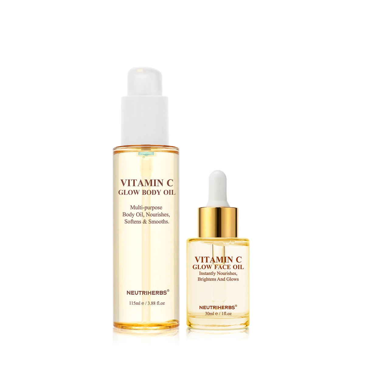 Neutriherbs Private Label Facial Skin Care Essential Oil Natural Vitamin C Moisturize Smooth Brightening Oil for Face and Body