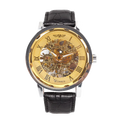 Men's Luxury All Stainless Steel Automatic Mechanical Watch Leather Strap 40mm Dial 20mm Hangzhou Fashion Style Glass Crystal