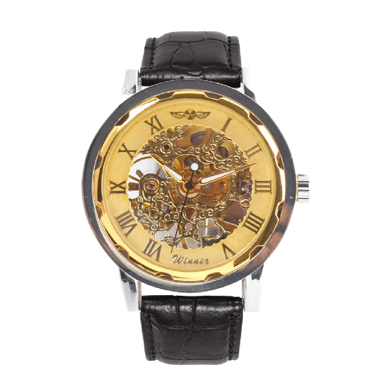 Men's Luxury All Stainless Steel Automatic Mechanical Watch Leather Strap 40mm Dial 20mm Hangzhou Fashion Style Glass Crystal