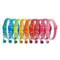 Pet Sticker Collar Dog Single Footprint Paw Print Bell Collar Cat Clasp Collar with Ring Bell