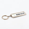 Qualisub Small Size Car License Plate Sublimation Keychain Metal Keychain Double Sides Printable Sublimation Keychain Blanks