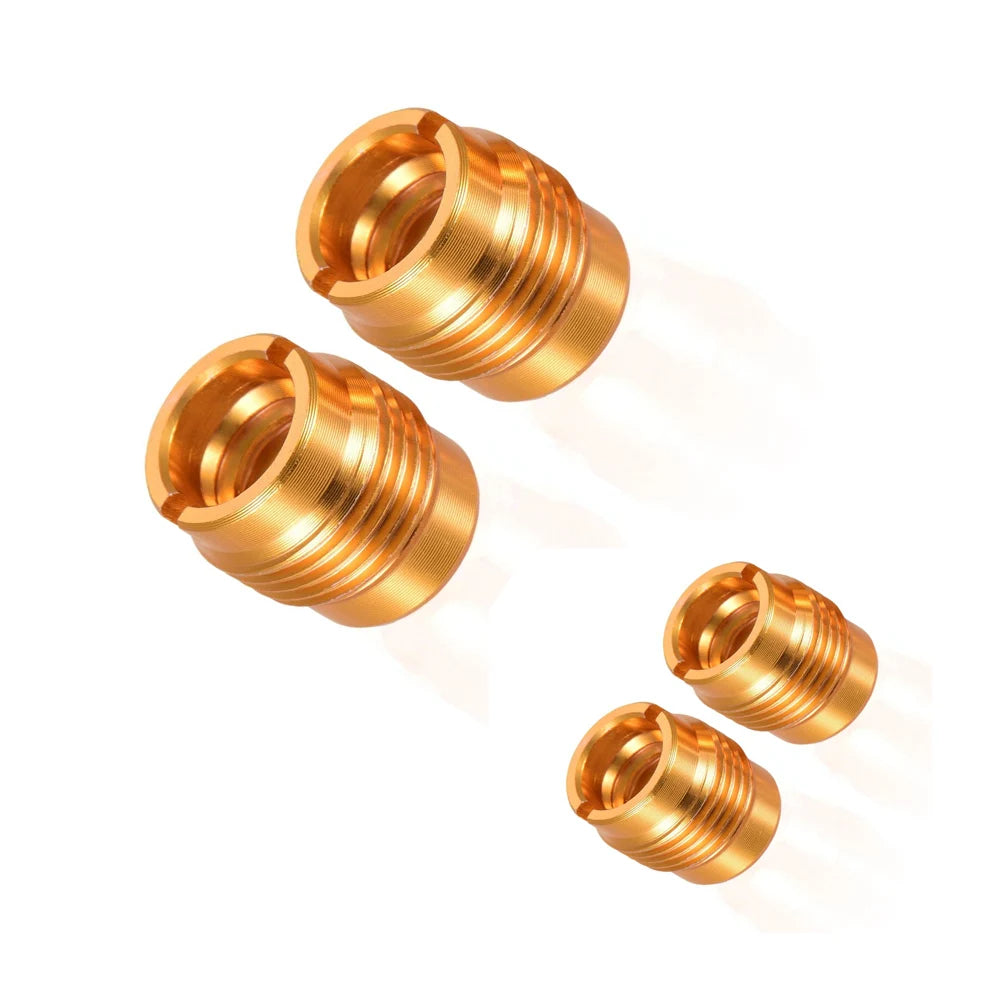 Custom Metric 5/8" Male to 3/8" Female Nickel Aluminum Screw Adapter Oval Head for USB Microphone Shock Mount
