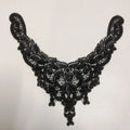 Gorgeous Heavy Beaded Sequins Round Neckline Lace Collar Applique Detachable for Wedding Dress LT2421A